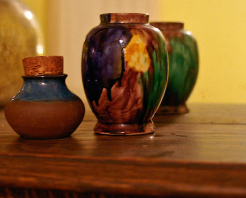 travel jars made in Mexico, finds at a recent garage sale